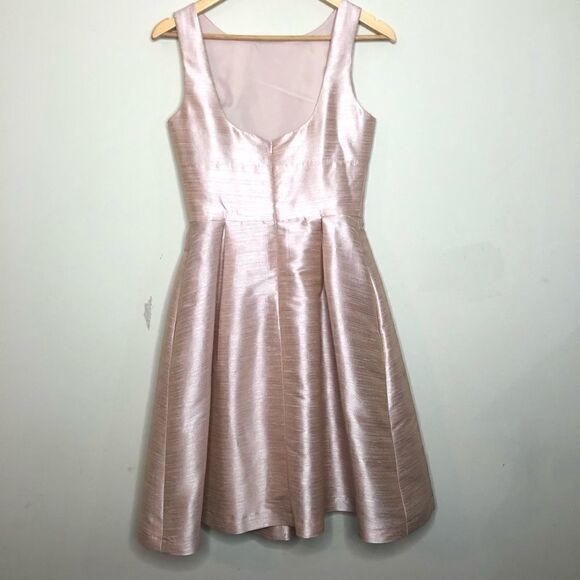 Alfred Sung Sz 4 Pearl Pink Boat Neck Dress - Picture 3 of 5